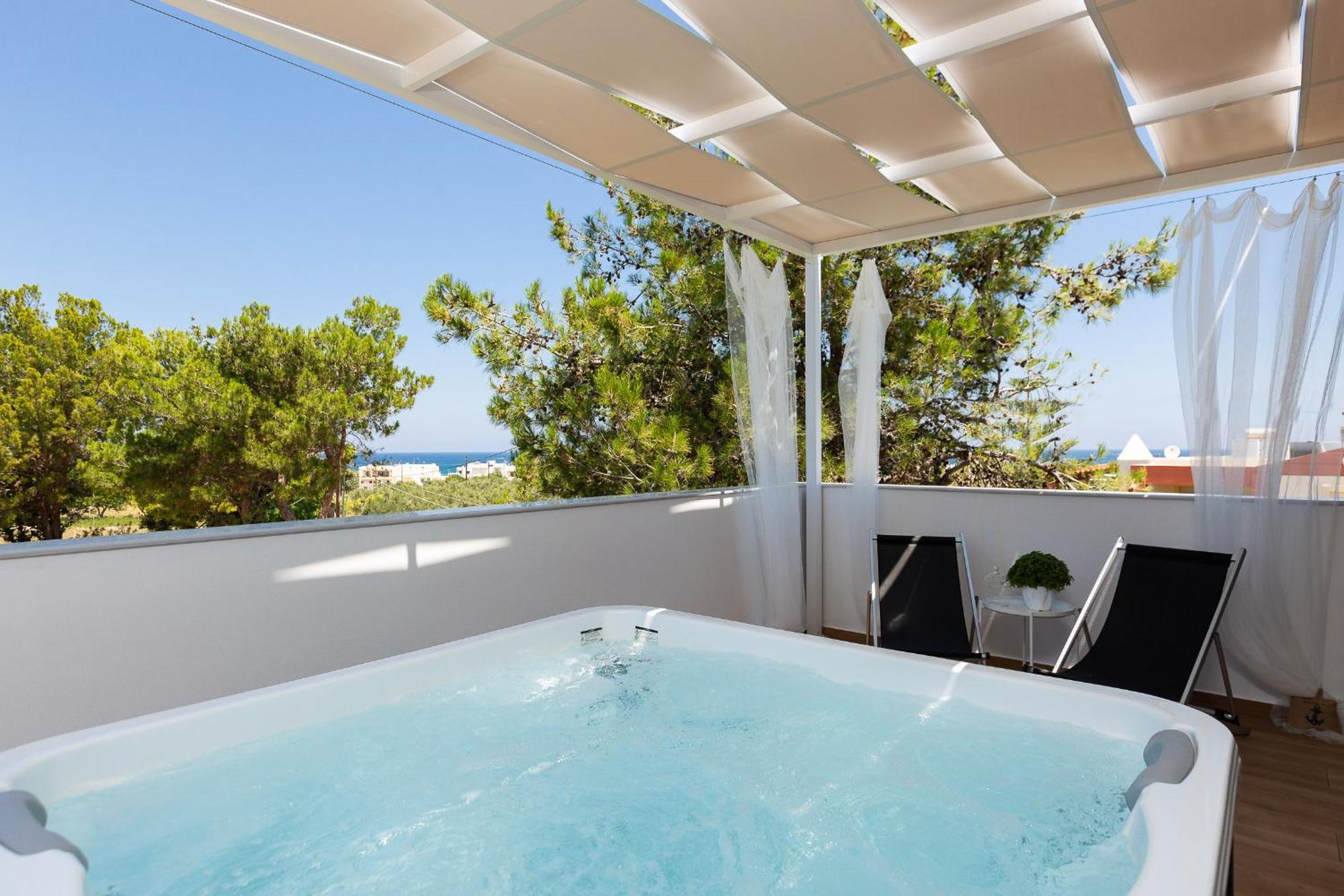 Nisos Villa, Pool & Heated Spawhirlpool, Walking To Beach, By Thinkvilla Sfáka Exteriér fotografie