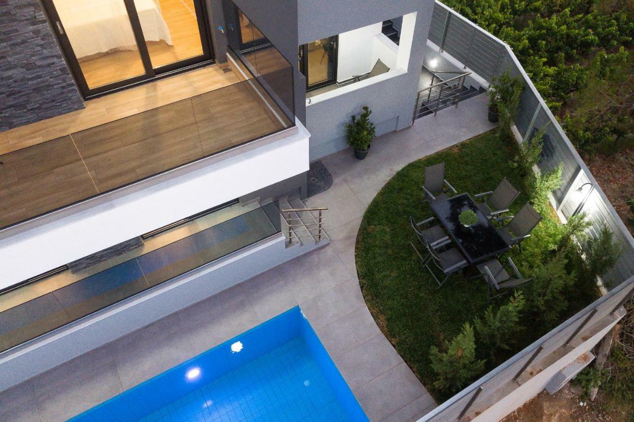 Nisos Villa, Pool & Heated Spawhirlpool, Walking To Beach, By Thinkvilla Sfáka Exteriér fotografie