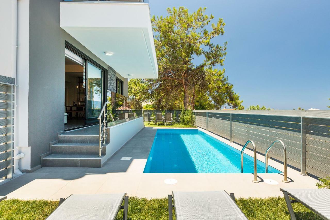 Nisos Villa, Pool & Heated Spawhirlpool, Walking To Beach, By Thinkvilla Sfáka Exteriér fotografie