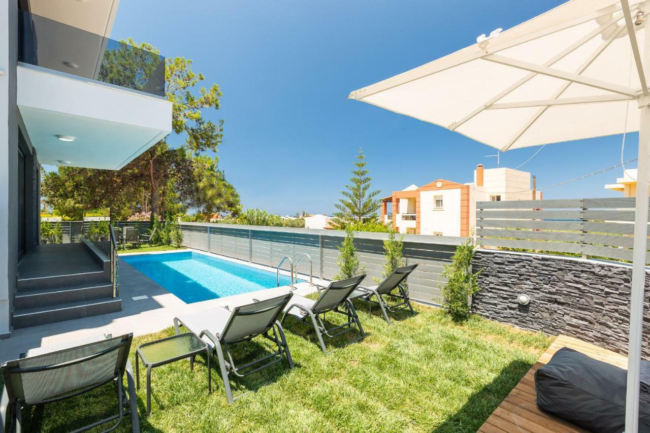 Nisos Villa, Pool & Heated Spawhirlpool, Walking To Beach, By Thinkvilla Sfáka Exteriér fotografie