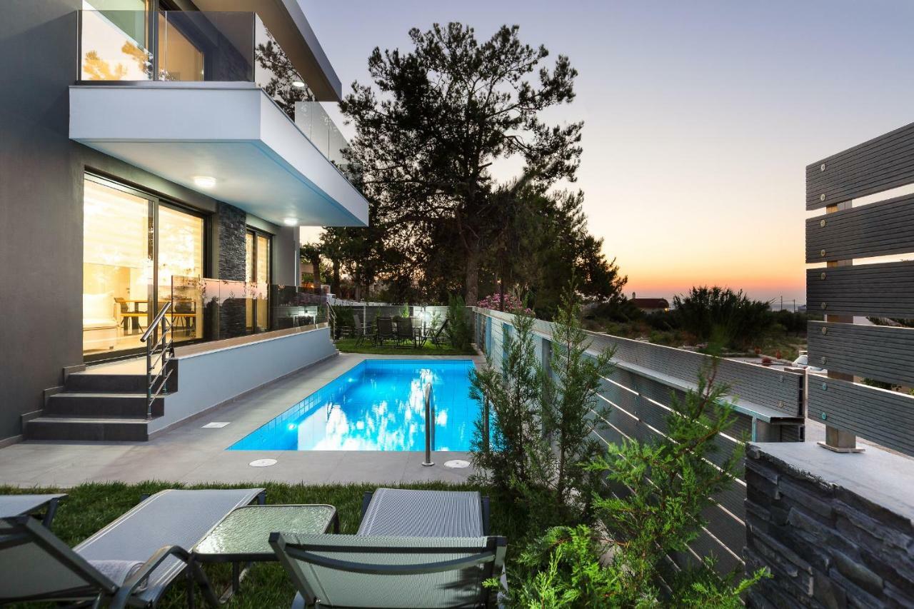Nisos Villa, Pool & Heated Spawhirlpool, Walking To Beach, By Thinkvilla Sfáka Exteriér fotografie